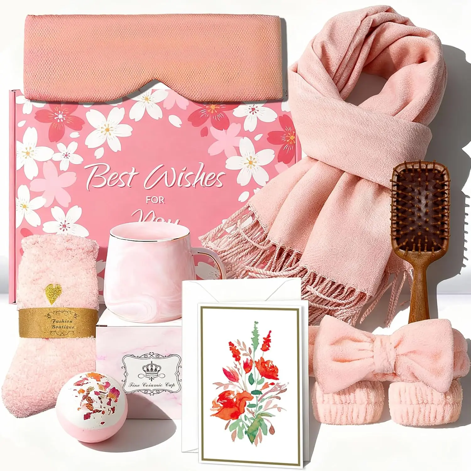 Gift Baskets for Women, Inspirational Gift Box Set Presents for Her Friends Mom Wife, Ideal Gift Set for Birthday
