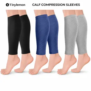 Tinylemon Calf Compression Sleeves 15-20mmHg | Leg Support & Circulation Boost | Alivio para Piernas Cansadas | Running, Work & Travel