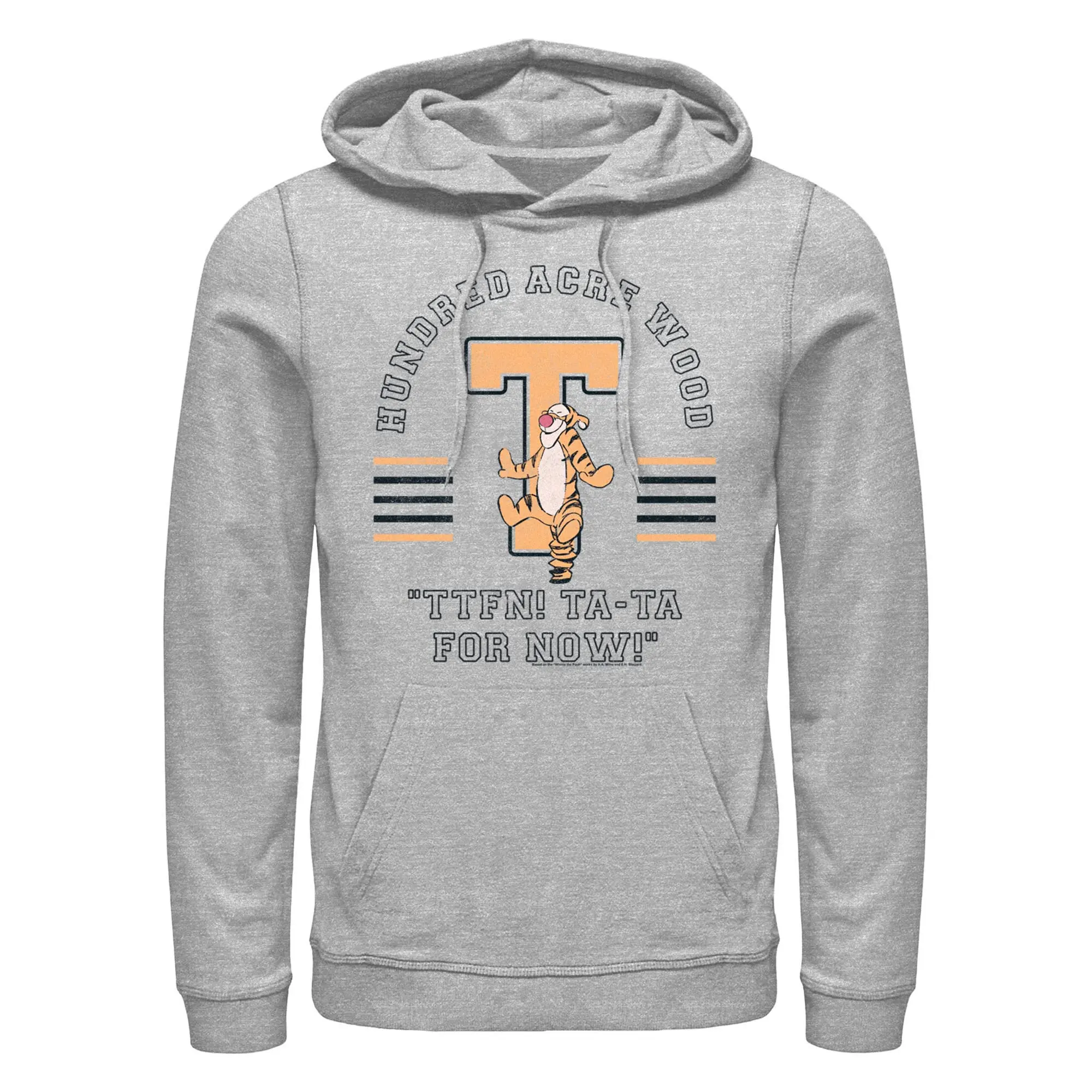 Men's Winnie the Pooh Collegiate Tigger Pull Over Hoodie