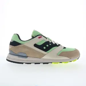 Saucony Courageous S70847-6 Mens Green Suede Lace Up Lifestyle Sneakers Shoes