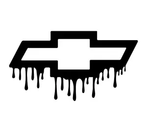 Dripping Chevy Decal – High-Quality Vinyl Custom Car Sticker