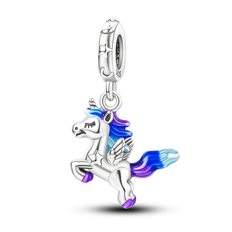 Star and Moon Unicorn Charm