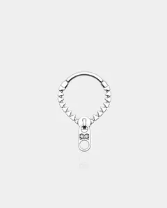 Zipper Style Clicker Septum Ring Zipper Style Clicker Septum Ring