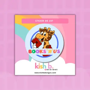 Books R Us Die Cut Sticker