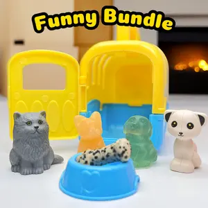 [Video Order] 1 Count Crystal Funny Carving Bundle/Weight:around 100g/Material:Yellow Calcite, Green Fluorite, Red Net Stone, Rose Quartz, Rhodonite and so on