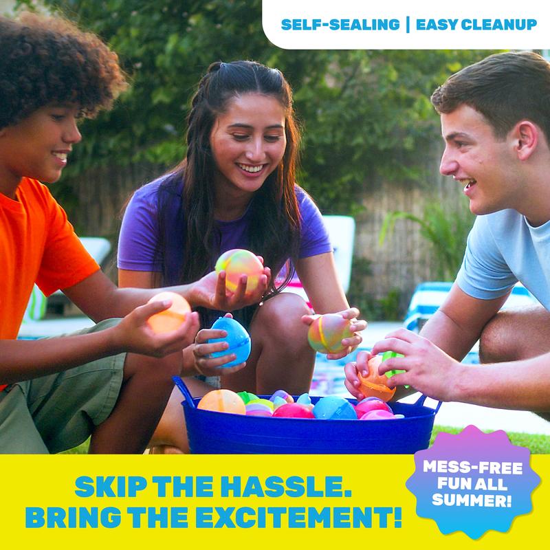 Hydroburst 10-Pack Reusable Poopy Shape Water Balloons for Pool, Beach Toys & Outdoor Play Toys, Includes 10 Refillable Balloons