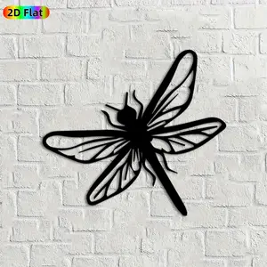 1pc Dragonfly Metal Wall Art, Graceful Dragonfly Statue Mural, Ideal Gift for New Year, Easter, Nature & Insect Decor Enthusiasts, Weather-Resistant Metal Wall Decor Wall Sculptures,  Charming Outdoor Wall Ornament for Insect Lovers
