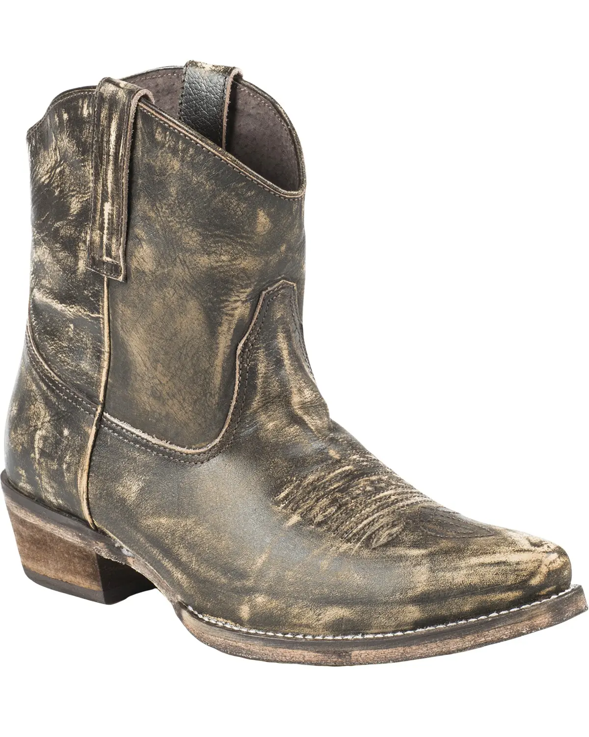 Women's Women'S Dusty Distressed Booties Snip Toe - 09-021-0977-0684 Bl