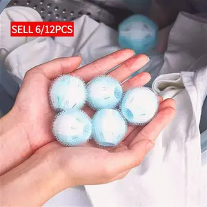 12PCS Washer Hair Removal Balls for Laundry, Prevent Clothes Tangles, Effective Pet Hair Remover Balls, Enhance Washing Performance, Lint Pack