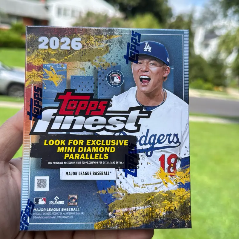 2026 Topps Finest Baseball Trading Cards Factory Sealed Mega Box