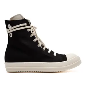Rick Owens DRKSHDW Hollywood Eyelet Sneaker High Black Milk