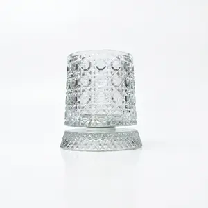 Luxury Lead-Free Embossed Rotating Glowing Crystal Wine Cup - Stress-Relief Ambience Piece for Outdoor Camping, Hiking Camp Kitchen Tableware