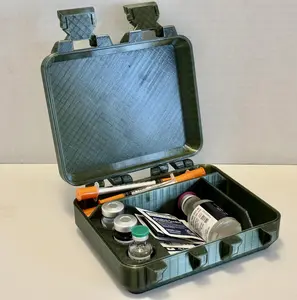 HRT/TRT 5mL / 10mL Vial Case — Peptide & GLP Storage Box + Vial Caps (Travel + Fridge Ready) Medication Storage Box