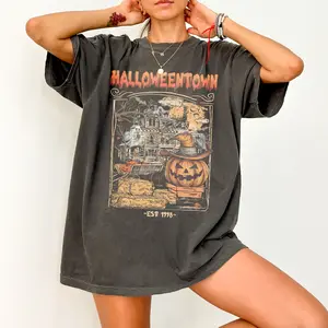 Vintage Halloweentown Shirt, Comfort Colors Shirt, Halloween Shirt, Fall T-Shirt, University Tee, Pumpkin Crewneck Gifts