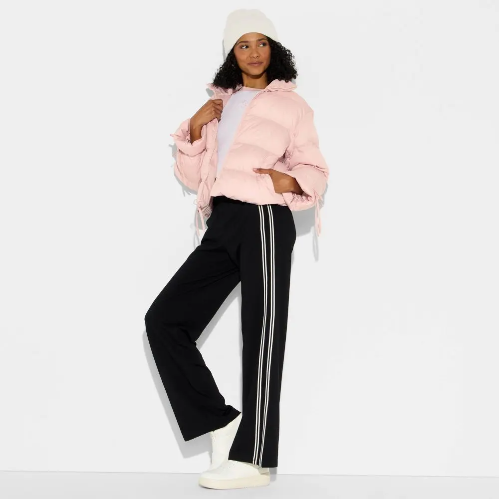 Women's Bow Puffer Jacket - Wild Fable