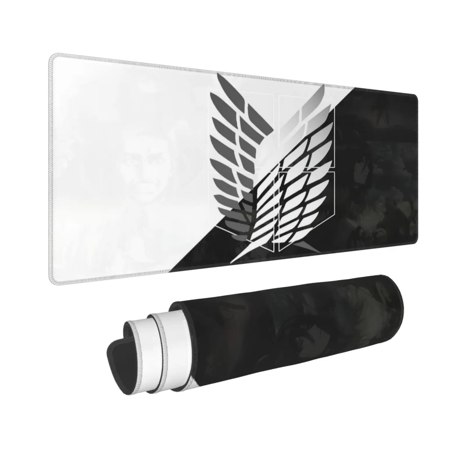 Attack on Titan Desk Mat 11.8×31.5 in – Extra Large Smooth Surface Mouse Pad, Fierce Titan Battle Theme for Office Workstation & Home Use
