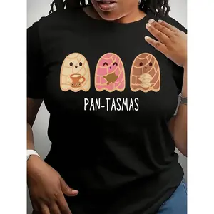 Funny Pantasmas Ghost Pan Dulce T-Shirt, Cute Ghost Conchas Tees, Latina Shirt, Mexican Halloween T-Shirt, Halloween Gift For Woman