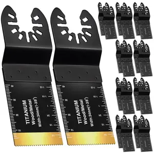 Oscillating Tool  Kit, 20 count Universal Multitool  Multi Tools Titanium  for  Plastic Metal (20)