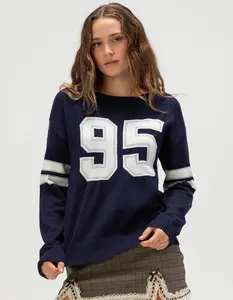 MADDEN GIRL Womens Number Sweater