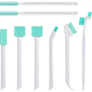 Small Cleaning Brush Tight Spaces, 8 count Crevice Cleaning Brushes Tool for Household Use,  Cleaning Brush Mini Parts Humidifier Toaster