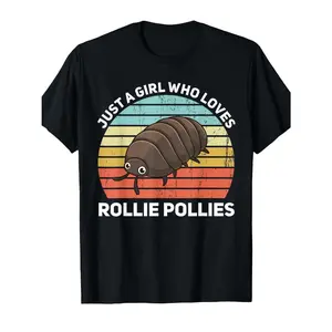 Men's entomology and love for pill bugs (roly-polies) Graphic T-Shirt - Short Sleeve Crew Neck Regular Fit Casual Wear | Soft & Breathable Fabric, Durable Print, Everyday Comfort, Machine Washable, vintage retro a playful, nostalgic design featuring a