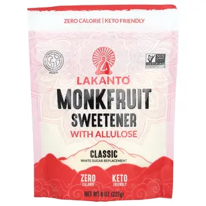Lakanto Monkfruit Sweetener with Allulose, Classic , 8 oz (227 g)