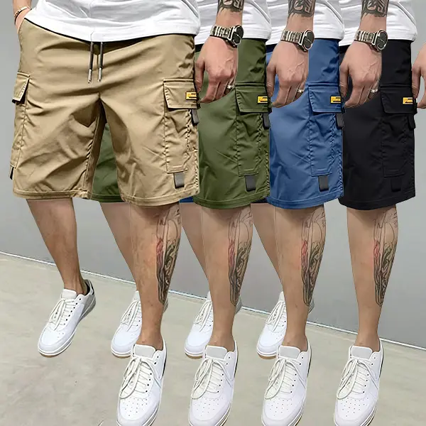 Khaki + Green + Blue + Black
