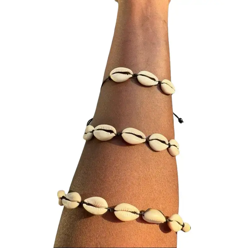 Evil Eye & Protection Bracelet - African Cowrie Shell Ancestral Healing Jewelry for Men Women & Kids - Handmade Spiritual Bracelet with Good Luck & Protection Energy - Adjustable Unisex Design