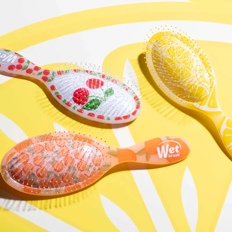 Wet Brush Tutti Fruitti Original Detangling Trio - Peach, Cherry, Lemon - Limited Edition