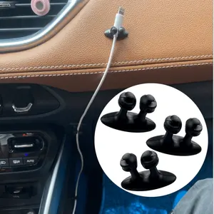 Car Dashboard Hook Clasp Clamp Holder Auto Interior Accessories Headphone Line Organizer Phone Charger Cable Manager Car Storage Organizer
