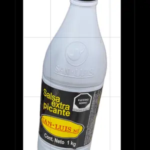 Salsa San Luis Extra Picante Etiqueta Negra (1kg) - Spicy and Flavorful Sauce