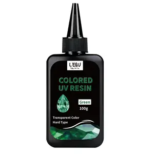 100g UV Resin for Crafts and Jewelry Making, Clear Rigid UV Curing Resin for Molds, Fast-Curing Resin for Earrings Rings Keychains