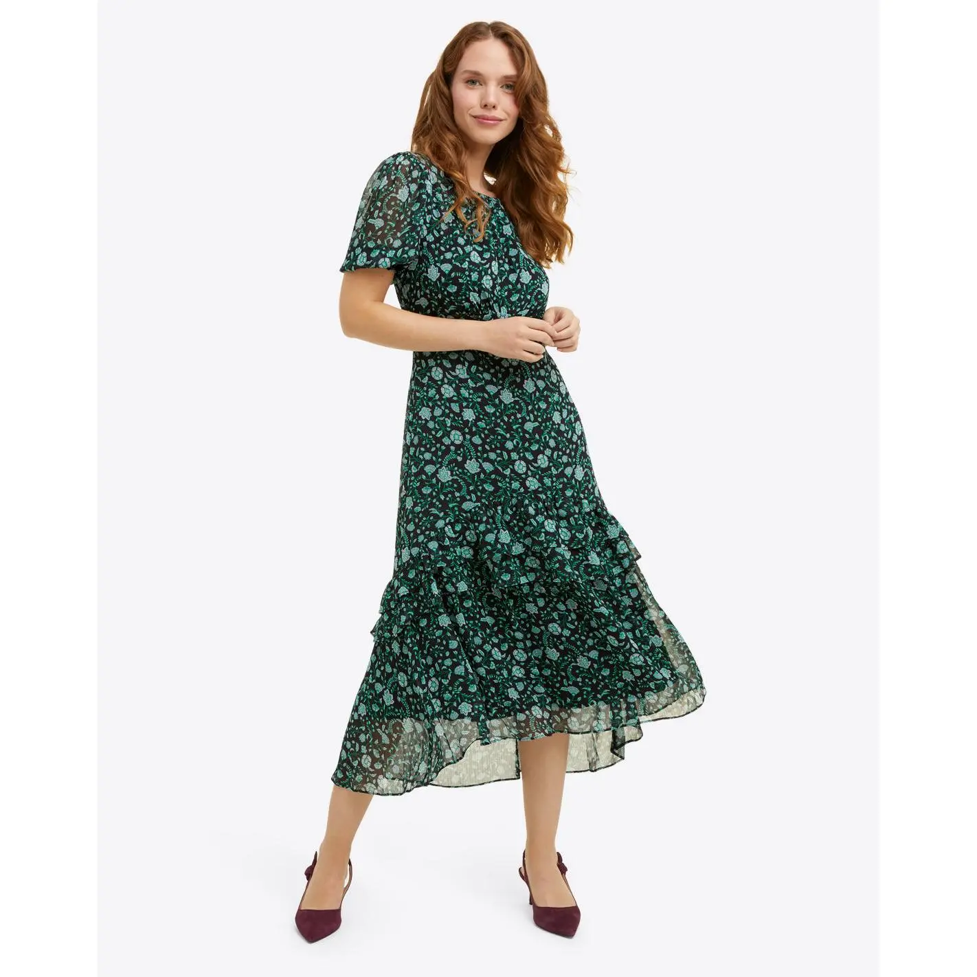 Maxi Dress in Fall Vines