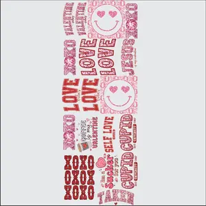 XOXO Happy pre-made Gang sheet 22x60