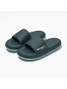 Summer new indoor slippers men's summer non-slip deodorant heightened thick soles wear seaside beach indoor bathroom sandals Footwear