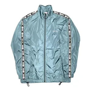 Men's Off-White Taped Arrow Track Jacket, Petrol Blue, Menswear Tops & Coats