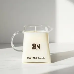 Body Melt Candle to Warm Body Oil | Peach Vanilla | Beautifully Mi