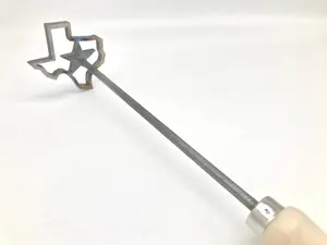 Texas Star Branding Iron for BBQ, Leather, Steaks