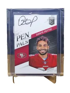 Donruss Elite Penpals Auto RC Dante Pettis 2018 San Francisco 49ers Autographed Card Black Edition Sports Memorabilia