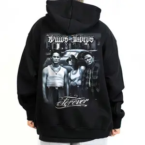 Vatos Locos Forever - Unisex Hoodie T-Shirt Sweatshirts Basic Fabric Fit Street Style Chicano Style Mexican Clothings Outfit Outdoor Oversized Tops Machine Washable 50% Cotton 50% Polyester  Casual Soft Menswear Pullover