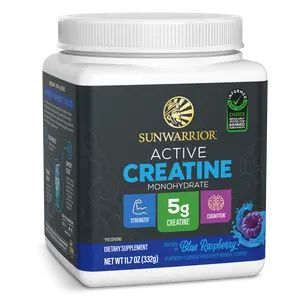 Creatine Monohydrate Powder Micronized PreWorkout Recovery Supplement | Support Muscle Building, Strength Training | Vegan & Keto Friendly Easily Mixes (50 Servings) Blue Raspberry Flavored