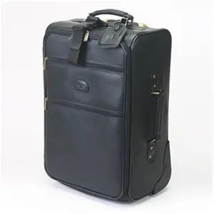 212 MAIN Claire Chase 230E Classic 22 in. Pullman Luggage - Black, with Protective Cover, Adjustable Strap, Durable Top-Grain Hide, Foldout Suit Compartment, Locking Zip