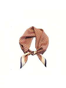 Cashew Flower 100% Mulberry Silk Scarf, Elegant Fitted Design, Versatile Korean Style for All Seasons, Unisex Fashion Accessory