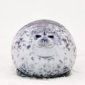 11.81 Inch chubby seal pillow, cute seal plush toy, suitable for male and female toy gifts Stuffed Animal plushies stuffed animals