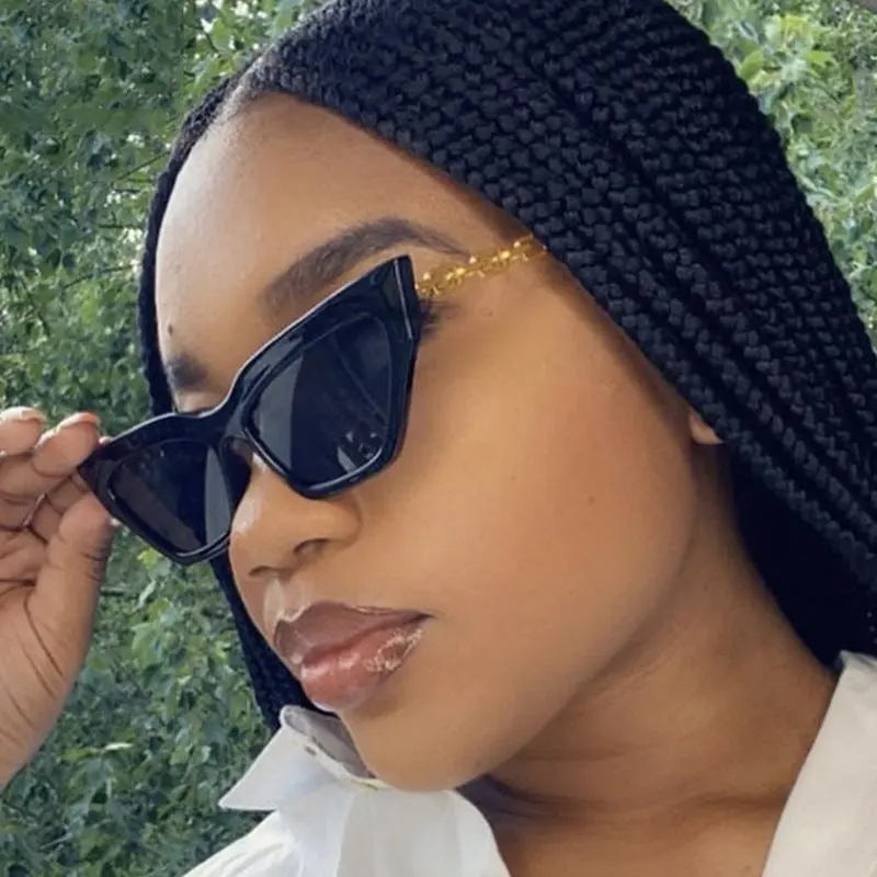 Gold Chain Cat Eye Sunglasses