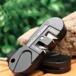 4 in 1 Portable Knife Sharpener, 1 Count Multifunctional Outdoor Knife Sharpener, Knife Sharpening Tool for Camping & Hiking, Outdoor Multifunctional Tools