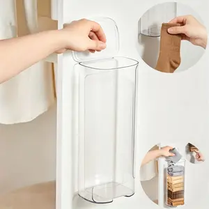 Wall Mounted Storage Box, 1 Count Pull-out Hanging Underwear Socks Storage Box with Cover, Household Storage Organizer for Bathroom, Bedroom, Dorm, Kitchen Bin, Multifunctional Storage Bin, Home Organizing, Multipurpose Storage, Hanging Clothes Storage