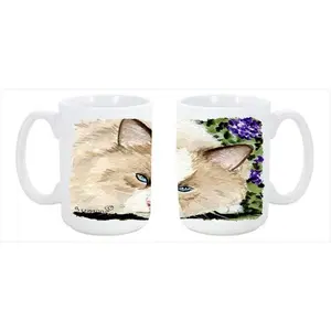 Carolines Treasures  Cat Dishwasher Safe Microwavable Ceramic Coffee Mug 15 oz.