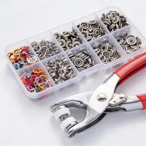 DIY Sewing Essential! All-in-one Five-Prong Snap Fastener + Manual Press Tool Set