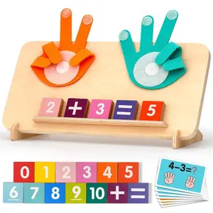 Educational Math Manipulatives NumberCounting Blocks, Finger Counting MathMontessori Toys for Kids,Gifts for boys andgirls, Birthday Gifts, Hobbies ldeas, SchoolSupplies, Mother's Day Gifts